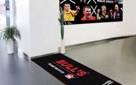 Customized Heavy Duty Dart Board Mat With Throw Line And Printed Logo For Advertising