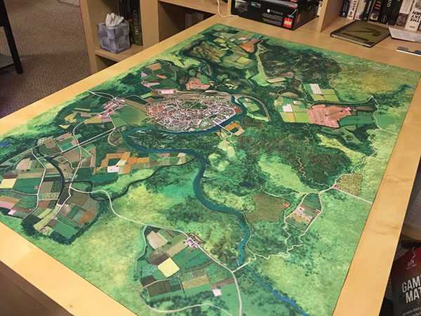 Customized gaming mats for wargames and tabletop gaming mat