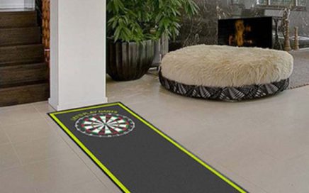 Dart Accessories Rubber Dart Board Floor Mat With Throw Line For Dart Practice