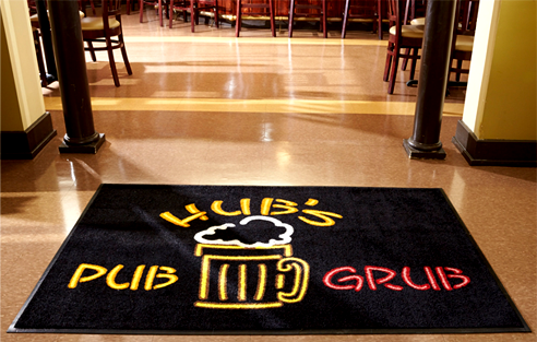 Drinking Bar Commercial Custom Printed Entrance Logo Carpet Door