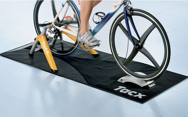 Dumbbell Bench Spinning Bike Bicycle Exercise floor mat with customized printed design
