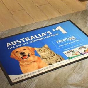 High resolution printed entrance floor mats with custom graphics