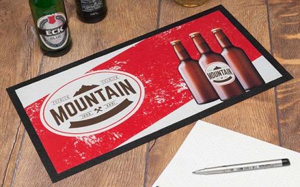 Home Bar Shop Cocktail Custom Rubber Beer Bar Runner Beer Drinking Mat Printed Fabric Bar Mat Personalised Bar Runner