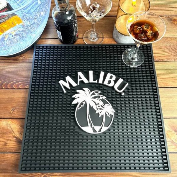 Malibu Rum Bar Counter Mats Personalised Bar Service Mat For Coffee Shops, Restaurants, Bars, Countertop Bar and Table