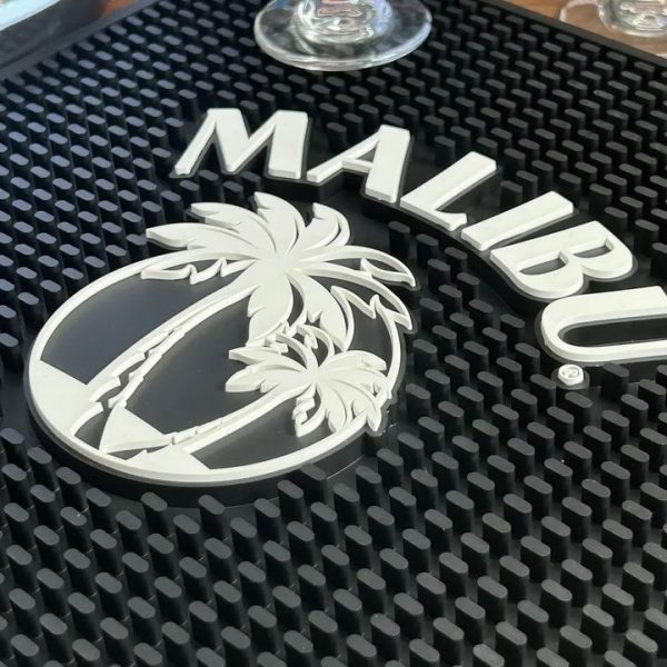 Malibu Rum Bar Counter Mats Personalised Bar Service Mat For Coffee Shops, Restaurants, Bars, Countertop Bar and Table