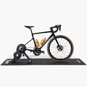 Non Slip Indoor Bike Exercise Mat For Turbo Training Customized Bike Trainer Sweat Proof Floor Mat Carpet With Logo