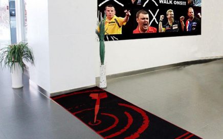 Nylon Printed Dart Mat With Dart Throw Line Dart Accessories Dart Practice Mat