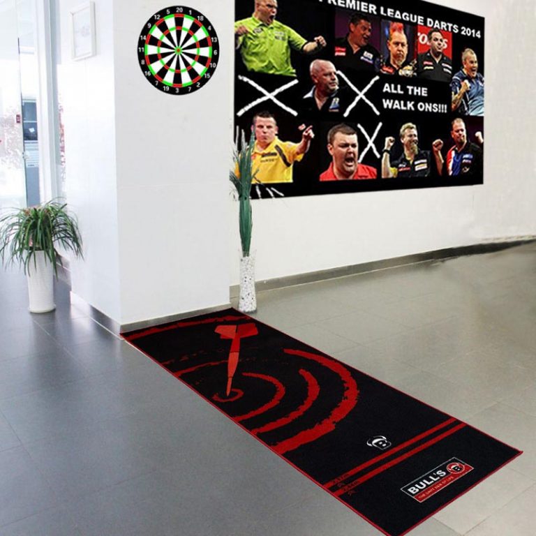 Professional Dart Board Set Custom Printed Dart Floor Mat Rubber Dart