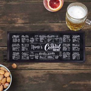 Personalised Logo Printed Bartender Cocktail Felt Rubber Bar Mat Absolut NBR Polyester Cloth Vintage Pub Beer Barmat