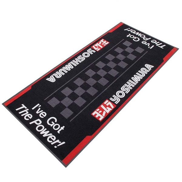 Personalized Rubber Pit Matt Motorcycle Garage Floor Mats With Printed Logo