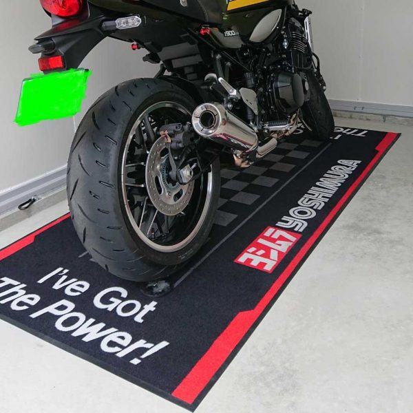 Personalized Rubber Pit Matt Motorcycle Garage Floor Mats With Printed Logo