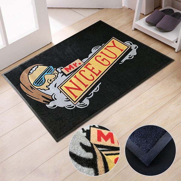 Personalized door mats with pictures for the front door to promote your business