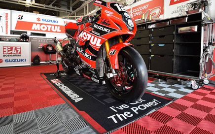 Personalized motorcycle rubber garage floor mats with printed logo