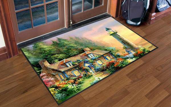 Photography floor mats and personalized outdoor doormat with high resolution printing