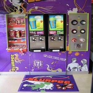 Point Of Sale Display Custom Logo Carpet Rug Entrance Mat Vending Machine Commercial Printed Rubber Floor Mats