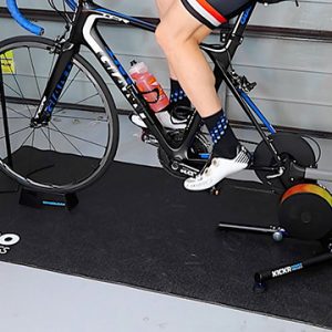 Printed bike fitness rubber floor mat with custom logo