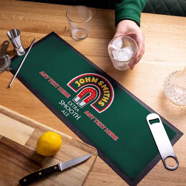 Promotional Personalised Vintage Whiskey Rubber Bar Runners Collecting Pub Cocktail Fabric Beer Bar Mats With Logos