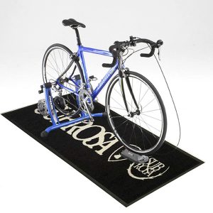 Shock Resistant Exercise Bike Trainer Floor Protector Mat with Waterproof and stain resistance