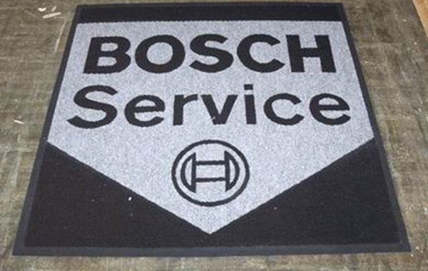 BOSCH vacuum cleaner demonstration carpet mat with printed logo