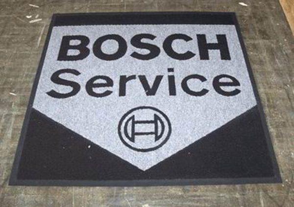 BOSCH vacuum cleaner demonstration carpet mat with printed logo