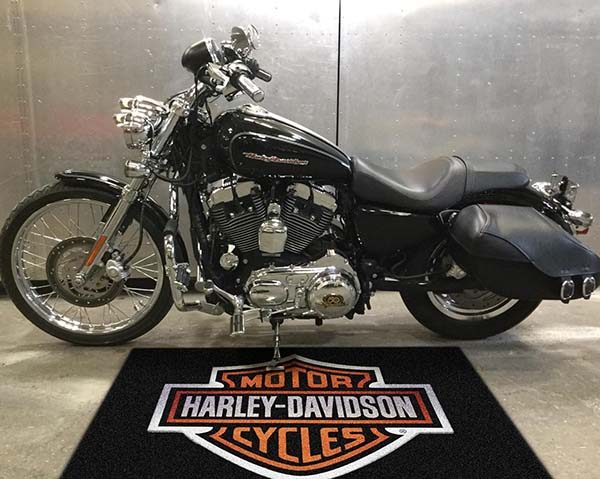 20 Years China Custom Motocross Racing Rug Rubber Motorcycle Carpet Mat Heavy Duty Harley Davidson Garage Floor Mat