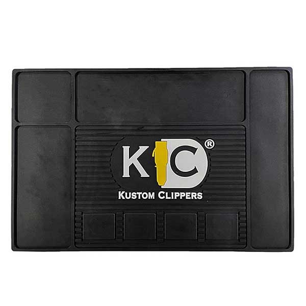 Barber Accessories Custom Shop Barber Clipper Holder Workstation Counter Mat Logo Barber Salon Mat