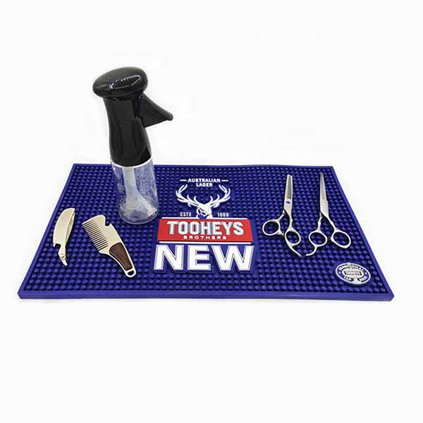 Hairdressing Tool Set Waterproof Custom Barber Station Mats Silicone Pvc  Rubber Barber Clipper Mat – Letto Signs Carpet Co., Ltd