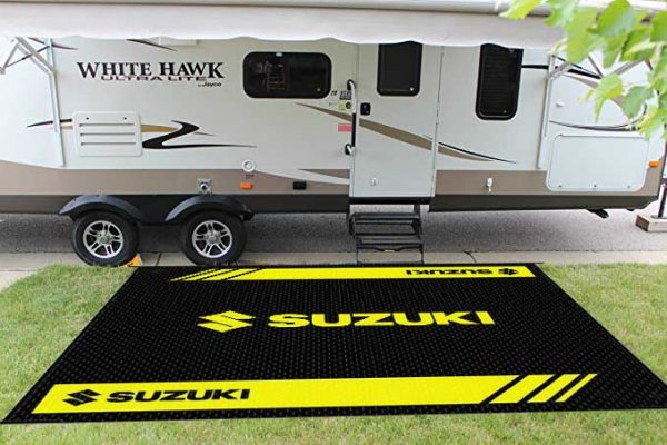 Custom Logo Reversible 20x8 Outdoor Patio Rugs RV Camper Mat For Motor Vehicles Travel Trailer RV and Camping