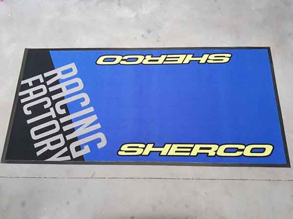 Motocross Gear Custom Motorcycle Racing Carpet Mat Motorbike Rug Powersports Racing Factory Sherco Pit Bike Matts