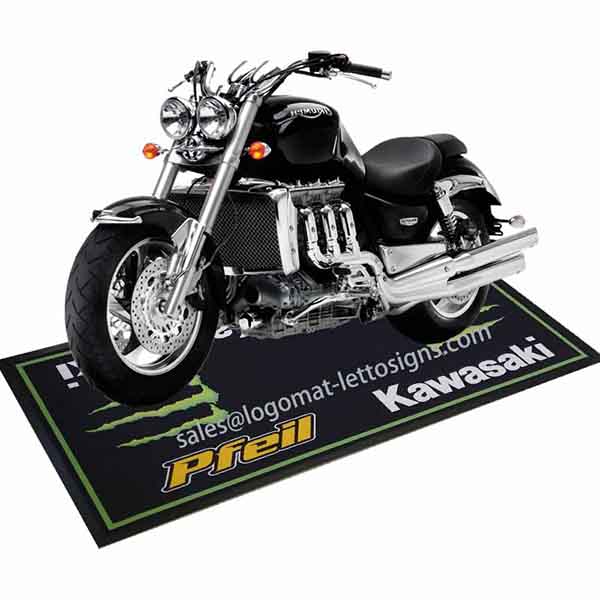 Father's Day Gifts Oil Fuel Resistant Racing Custom Kawasaki Ninja Garage  Mats Rubber Pit Mat Motorcycle Carpet – Letto Signs Carpet Co., Ltd