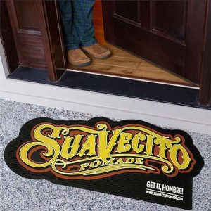 Salon Tools Equipment Barber Shop 3D Logo Die Cut Shape Welcome Door Mat Custom Rubber Barber Floor Mats