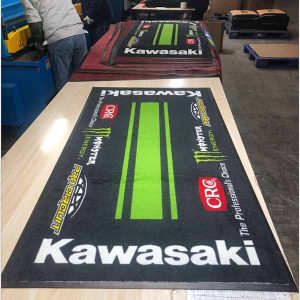 Vehicles Parts Oil Fuel Resistant Tuv Approved Motorcycle Factory Racing Garage Kawasaki Bike Mat