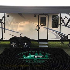 Custom 5x8Ft Plastic Straw Rv Patio Mats Indoor and Outdoor Polypropylene Camping Rugs With Logo For Camper Trailer