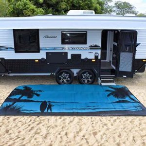 Custom Camping Rugs Sand Mine Reversible RV Patio Mats Camper Ground Mat Outdoor Deck Rugs Runner For Outside Camping RV Patio Deck
