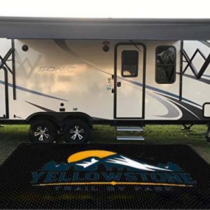 Custom Logo Waterproof Sand Mine Reversible Mats Outdoor Camping Patio Rv Ground Mats Rugs For Rv Camping Travel Trailer Campervan Motorhome