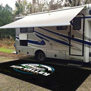 Personalized Indoor Outdoor 9X20ft Patio Carpet Plastic Straw Patio RV Camping Rug Mat Reversible With Logo For Campervans, Camper