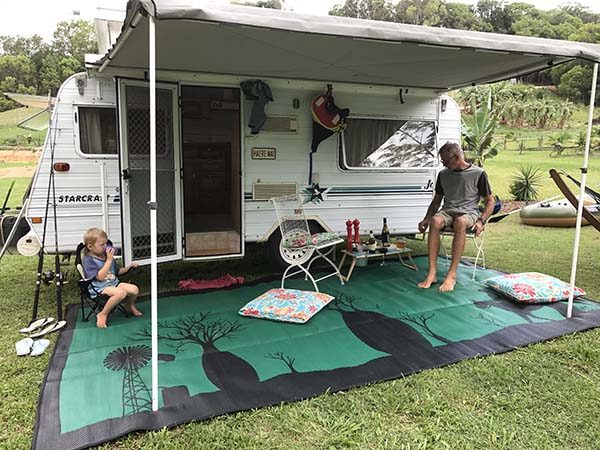 Happy Campers Camping Patio Rug, Patio Mat, Custom Camping Gift, Custom  Camping Rug, Custom Patio Rug, Camper Gift, Camping RV Mat 