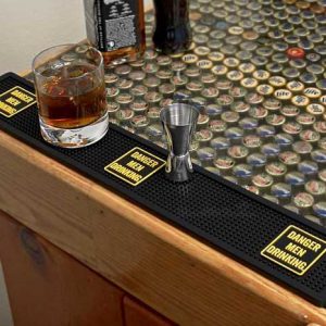 Whisky Cocktail Beer Wine Accessories Custom PVC Rubber Extra Large Long Bar Drip Mat Coffee Pub Beer Mats For Sale