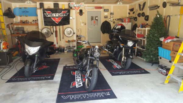 TST WORX Garage Motorcycle Mat