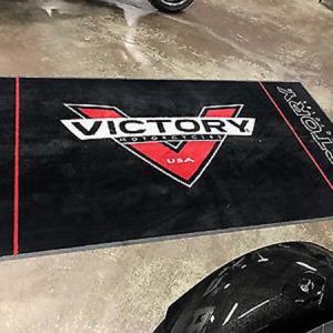 20 Year Anniversary Gift Vehicle Accessories Motorbike Parts Custom Logo Doormat Workshop Motocross Pit Mat Victory Motorcycle Garage Floor Mat