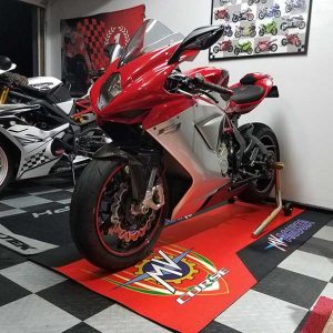 Best Gifts For Men Sportbike Race Environment Mat Motocross Workshop Garage Paddock Floor Carpet Rug MV Agusta Motorcycle Dirt Bike Pit Mat