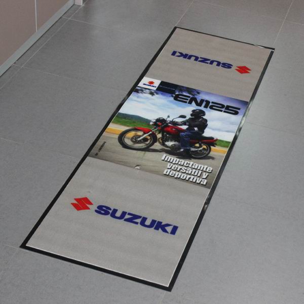 Suzuki garagenmatte/garaje-mat/garagenteppich/Bike-mat/azul Blue Bleu 