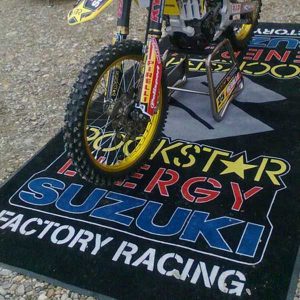 Birthday Gifts For Men Personalized Creations Motocross Rockstar Energy Suzuki Factory Racing Dirt Bike Mat Motorcycle Garage Floor Mat