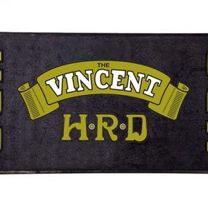 Gift For Husband Custom Motocross Motorbike Factory Racing Garage Rubber Floor Mat Vincent HRD motorcycles Carpet With Logo