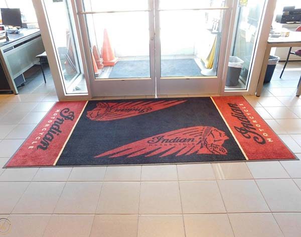 Gift Ideas For Men personalized Showroom Workshop Motorcycle Carpet Rug Paddock Parking Mat Indian Motorcycle Garage Floor Mat