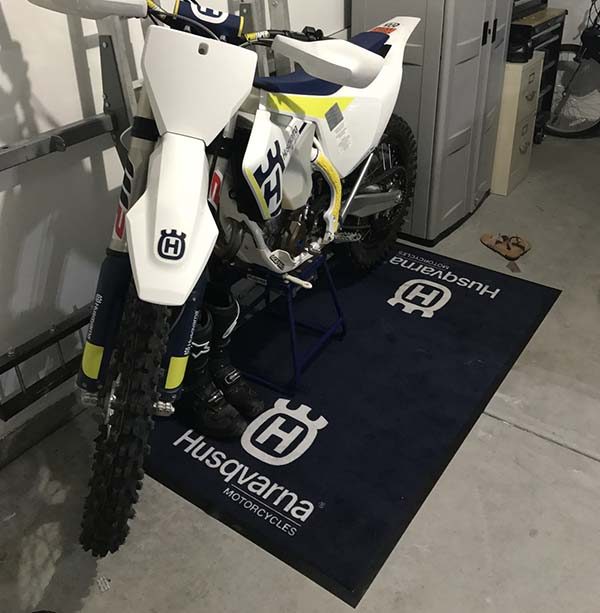 Gifts For Boyfriend Custom Motocross Motorcycle Carpet Rug Garage Parking Floor Mats Rockstar Energy Drink Husqvarna Dirt Bike Race Pit Mats For Dirt Track Racing