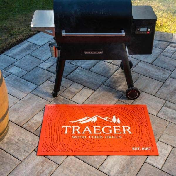 Non-slip BBQ Grill Mat StainOil Resistant Custom Logo Indoor Outdoor Patio Deck Anti-Fatigue Rubber Floor Mat For Traeger