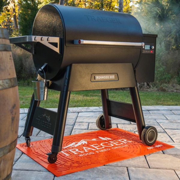 Non-slip BBQ Grill Mat StainOil Resistant Custom Logo Indoor Outdoor Patio Deck Anti-Fatigue Rubber Floor Mat For Traeger