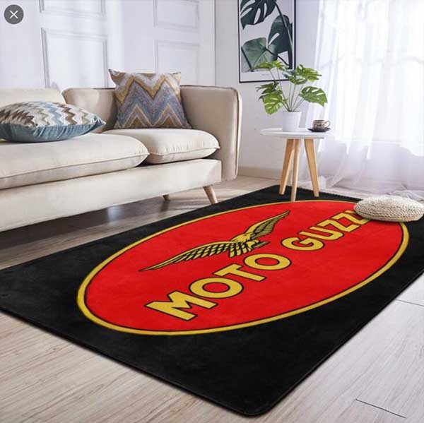 Unique Gifts Custom Motocross Dirt Bike Race Pit Mat Workshop Garage Carpet Area Rug Moto Guzzi Motorcycle Floor Mat