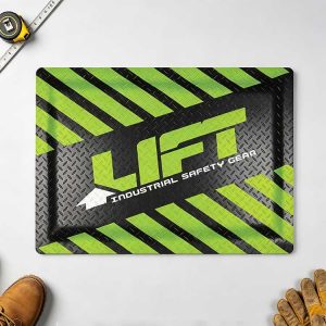 Precision manufactured safety mat with custom logo and dimensional flexibility for industrial OEM orders.